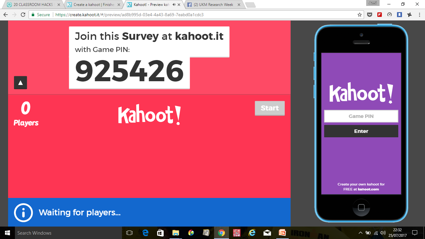 Как в kahoot сделать qr код